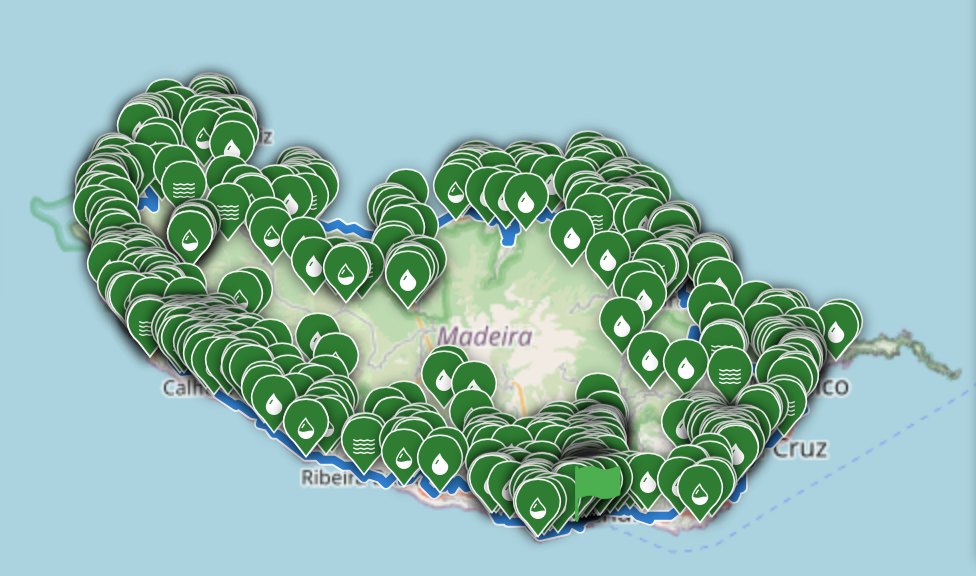 Madeira route with 1000+ POIs