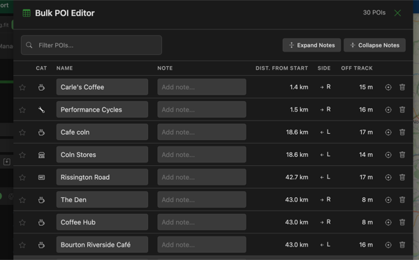 Bulk POI Editor - Edit All Your Waypoints